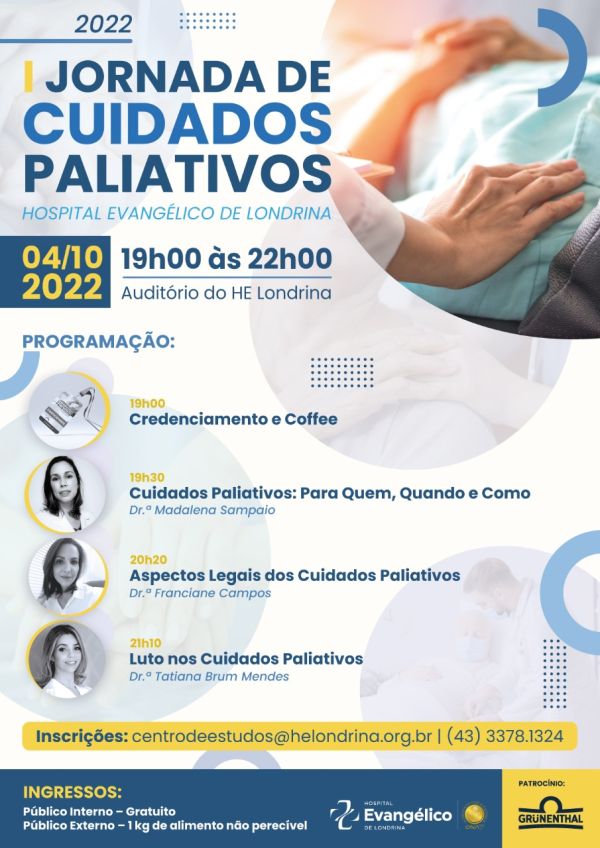 JORNADA DE CUIDADOS PALIATIVOS - HOSPITAL EVANGÉLICO DE LONDRINA